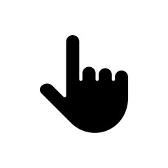 Finger icon Flat vector set outline