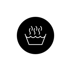 Hot Water icon Flat vector set outline