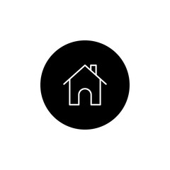 House icon Flat vector set outline