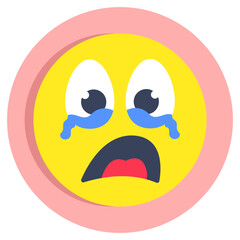 Premium download icon of eyes down face