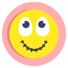 A creative design icon of smiley