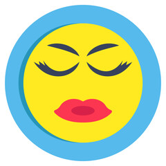 Modern design icon of makeup emoji