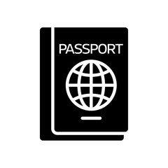 Passport icon Flat vector set outline