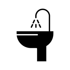 Sink icon Flat vector set outline