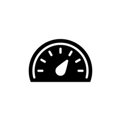 Speedometer icon Flat vector set outline