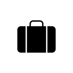 Suitcase icon Flat vector set outline
