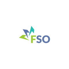 FSO letter logo design on white background. Creative  modern FSO letter logo design. Vector design.