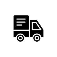Truck icon Flat vector set outline