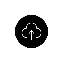 Upload icon Flat vector set outline