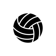 Volley ball icon Flat vector set outline