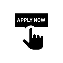 Apply icon Flat vector set outline