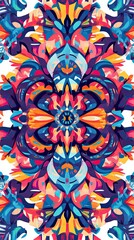 Abstract Colorful Mandala Artistic Design Pattern