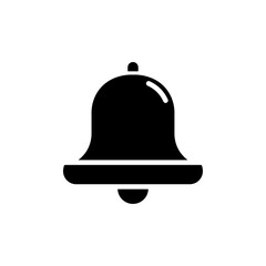 Bell icon Flat vector set outline