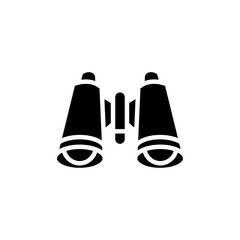 Binoculars icon Flat vector set outline