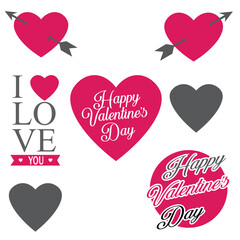 Valentine Day Love Sign Vector