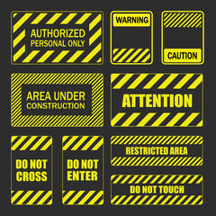 Under construction sign Vector