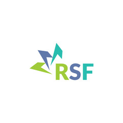 RSF letter logo design on white background. Creative  modern RSF letter logo design. Vector design.