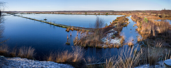 Panorama Himmelmoor Quickborn Wintermorgen