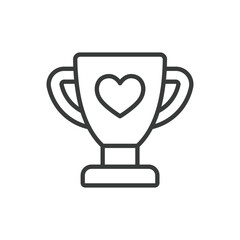 Charity Cup icon in line design. Charity, cup, donation, support, kindness, help, compassion on white background vector. Charity Cup editable stroke icon