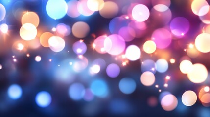 Fototapeta premium Abstract colorful bokeh lights background.