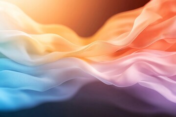 Obraz premium Abstract colorful fabric waves.