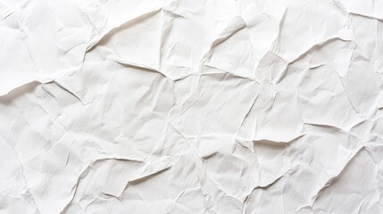 Obraz premium crumpled white paper texture for backgrounds and designs
