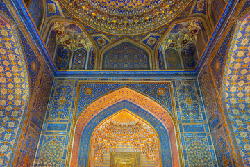 Uzbekistan - Samarkand - Tilya Kori Madrasa - Interior