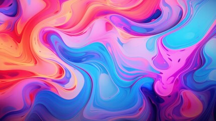 Fototapeta premium Abstract Swirling Vibrant Colors Paint Design