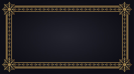 Simple background with gold mandala ornament