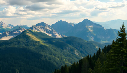 Fototapeta premium mountains in the mountains