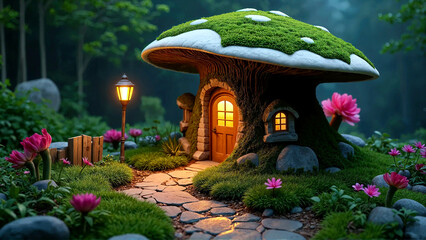 Obraz premium small beautiful little house