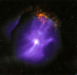 bending nebular in space