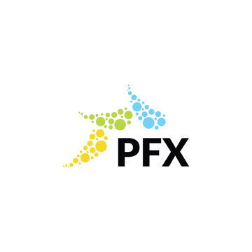 PFX letter logo design on white background. Creative  modern PFX letter logo design. Vector design.