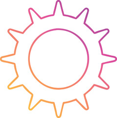 Modern illustration and vector design of sun icon 