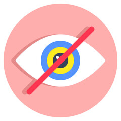 Trendy vector design of no vision