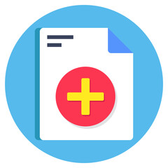 An icon design of add file