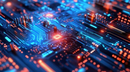 Obraz premium Technological abstract concept backgrounds