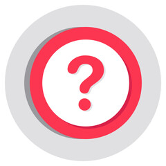 A unique design icon of question mark