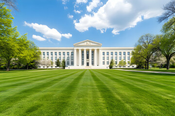 Classic Building Lawn Photo