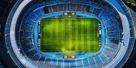 Vibrant atmosphere in European soccer stadium during a thrilling match