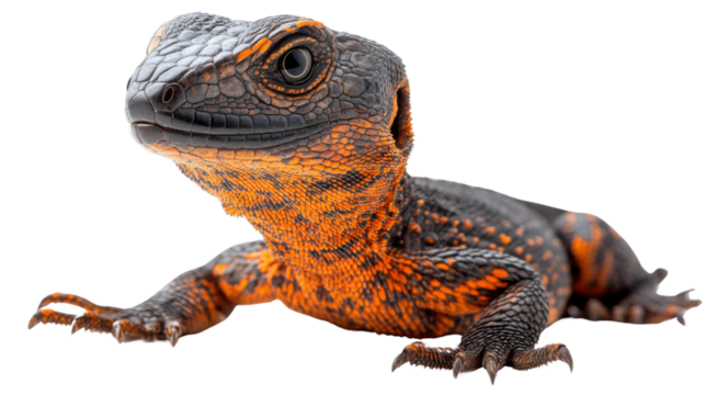 leopard gecko isolated on white background 