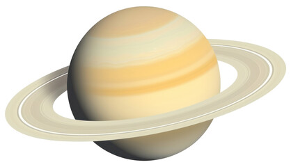 Fototapeta premium PNG Saturn planet space