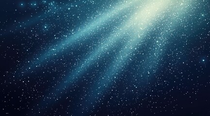 Exploration of the cosmos reveals stunning blue and green celestial lights