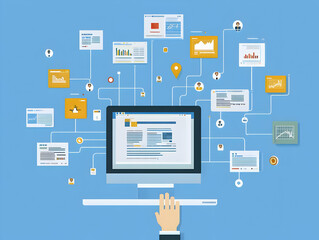 Data Network Illustration