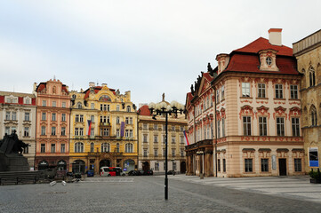 Naklejka premium A scene in Prague's New Town