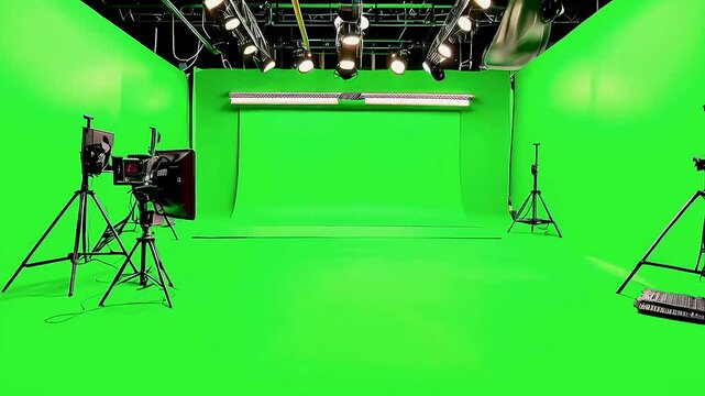 a green screen studio