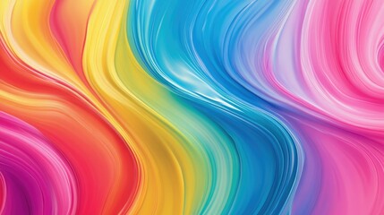 Obraz premium Vibrant spectrum paints abstract patterns