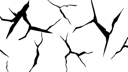 Vector the cracks concrete wall texture white and black. Grungy, grunge effect, grunge texture, dry land crack effect,
