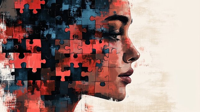 Decoding the Human Mind: A Puzzle of Life's Mysteries Unraveled Through Abstract Art