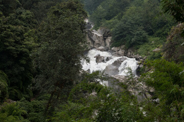 Day 2 of Langtang Valley Circuit Trek Bamboo and Pairo Region on Langtang River Trail in Trek Nepal